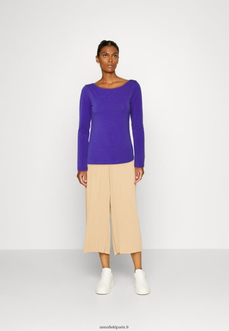 femmes Lot de 2 tops manches longues bleu/noir 006BT592 Anna Field - Image 1
