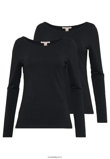 femmes_lot_de_2_tops_manches_longues_noir_006bt586_anna_field.jpg femmes Lot de 2 tops manches longues noir 006BT586 Anna Field - Image 1