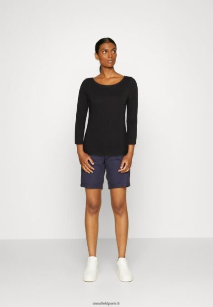 femmes Lot de 2 tops manches longues violet/noir 006BT561 Anna Field