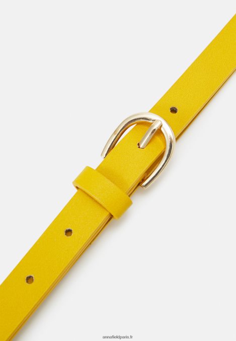 femmes Lot de 3 ceintures noir/jaune/taupe 006BT2729 Anna Field - Image 3