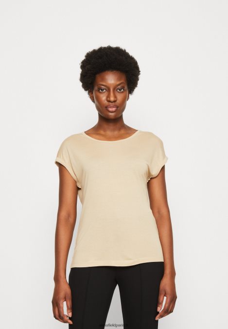 femmes Lot de 3 t-shirts basiques beige/blanc cassé/rouge 006BT301 Anna Field - Image 2