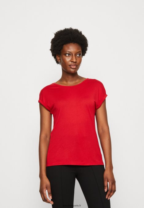 femmes Lot de 3 t-shirts basiques beige/blanc cassé/rouge 006BT301 Anna Field - Image 5