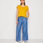 femmes Lot de 3 t-shirts basiques blanc/gris clair chiné/jaune foncé 006BT308 Anna Field