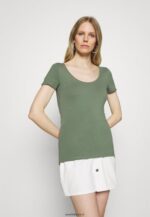 femmes Lot de 3 t-shirts basiques blanc/gris clair chiné/vert clair 006BT342 Anna Field - Image 2