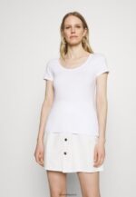 femmes Lot de 3 t-shirts basiques blanc/gris clair chiné/vert clair 006BT342 Anna Field - Image 4
