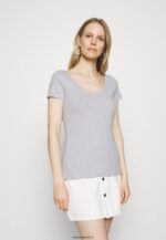 femmes Lot de 3 t-shirts basiques blanc/gris clair chiné/vert clair 006BT342 Anna Field - Image 5