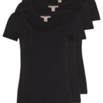 femmes Lot de 3 t-shirts basiques noir 006BT273 Anna Field