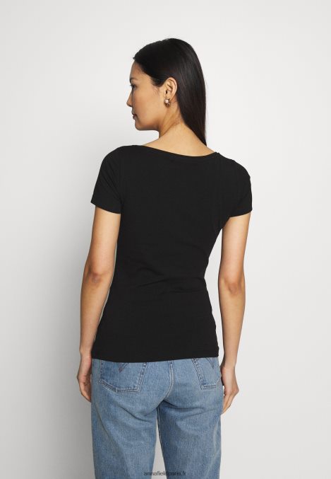 femmes Lot de 3 t-shirts basiques noir 006BT273 Anna Field - Image 4