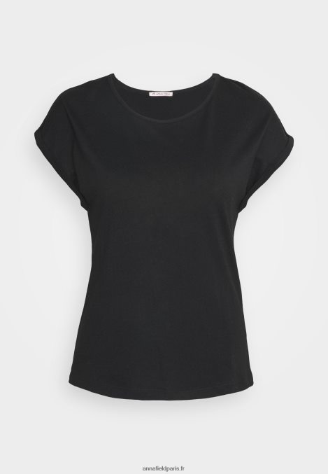 femmes Lot de 3 t-shirts basiques noir/blanc/gris clair chiné 006BT266 Anna Field - Image 12