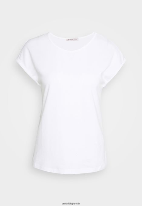 femmes Lot de 3 t-shirts basiques noir/blanc/gris clair chiné 006BT266 Anna Field - Image 13