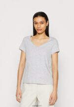 femmes Lot de 3 t-shirts basiques noir/blanc/gris clair chiné 006BT284 Anna Field - Image 4