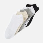 femmes Lot de 5 chaussettes gris/blanc/noir 006BT1137 Anna Field