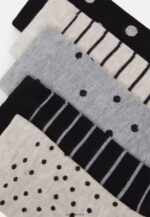 femmes Lot de 5 chaussettes gris/noir 006BT1142 Anna Field - Image 2