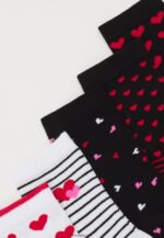 femmes Lot de 5 chaussettes noir/blanc 006BT1140 Anna Field - Image 2