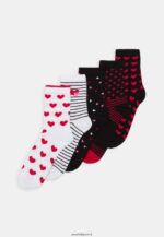 femmes Lot de 5 chaussettes noir/blanc 006BT1140 Anna Field