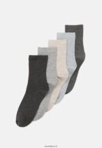 femmes Lot de 5 chaussettes noir/gris 006BT1133 Anna Field