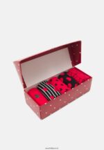 femmes Lot de 5 chaussettes rouge/noir 006BT1151 Anna Field - Image 2