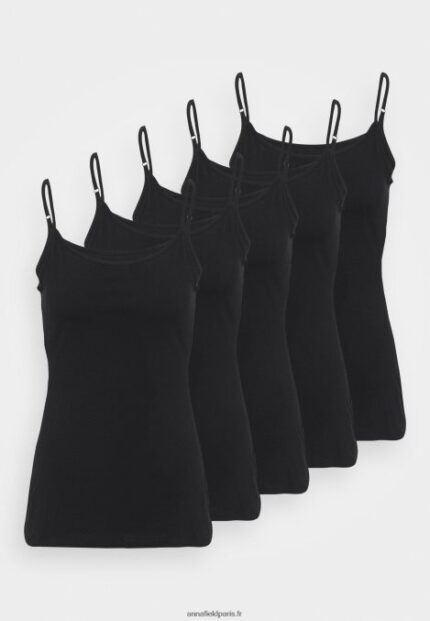 femmes Lot de 5 hauts noir 006BT463 Anna Field