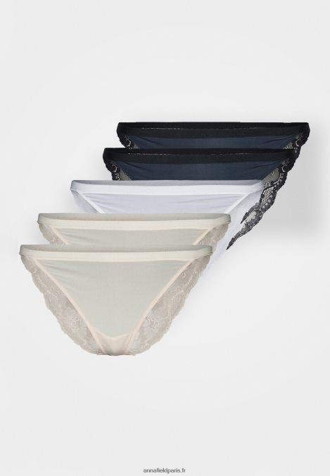 femmes Lot de 5 slips blanc/bleu foncé/nude 006BT975 Anna Field - Image 5
