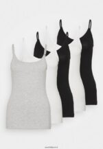 femmes Lot de 5 tops noir/blanc/gris clair chiné 006BT445 Anna Field