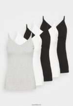femmes Lot de 5 tops noir/blanc/gris clair chiné 006BT481 Anna Field - Image 8
