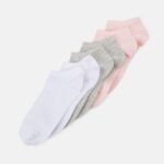 femmes Lot de 6 chaussettes rose/gris/blanc 006BT1147 Anna Field