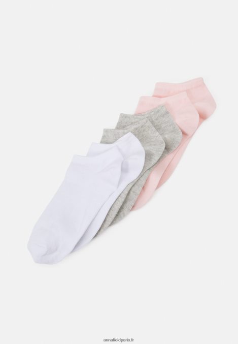 femmes_lot_de_6_chaussettes_rose_gris_blanc_006bt1147_anna_field.jpg femmes Lot de 6 chaussettes rose/gris/blanc 006BT1147 Anna Field - Image 1