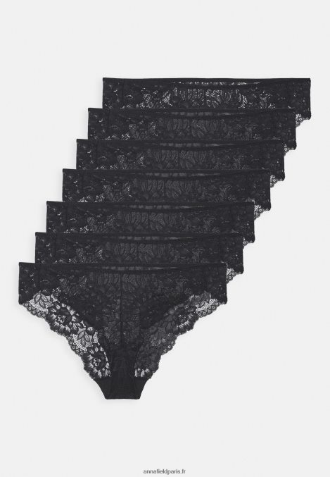 femmes Lot de 7 slips en dentelle nouvelle variation de slips micro panel greer noir 006BT956 Anna Field - Image 5