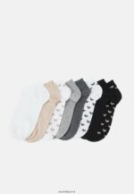 femmes Lot de 8 chaussettes blanc/gris 006BT1134 Anna Field