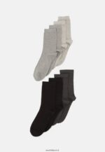 femmes Lot de 8 chaussettes gris, noir 006BT1126 Anna Field