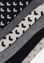 femmes Lot de 8 chaussettes noir/gris 006BT1138 Anna Field - Image 2