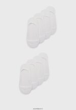 femmes Lot de 8 paires de chaussettes blanches 006BT1155 Anna Field