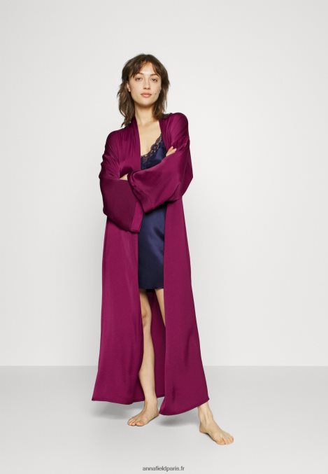 femmes mariée robe de chambre robe de chambre violet 006BT1086 Anna Field - Image 2