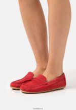 femmes mocassins cuir rouge 006BT1861 Anna Field