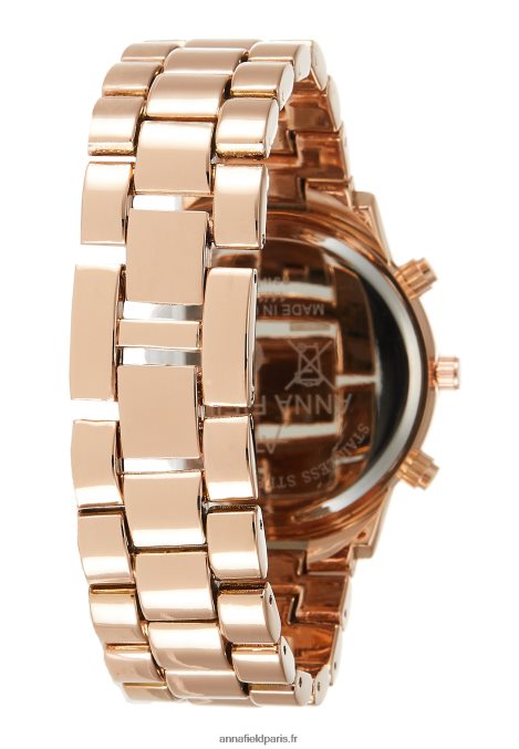 femmes montre chronographe couleur or rose 006BT2792 Anna Field - Image 2
