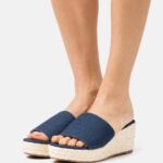 femmes mules à talon denim bleu 006BT1886 Anna Field