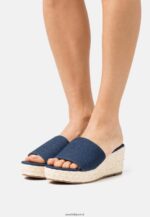 femmes mules à talon denim bleu 006BT1886 Anna Field
