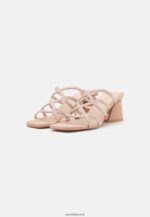 femmes mules à talon en cuir rose clair 006BT1885 Anna Field - Image 3