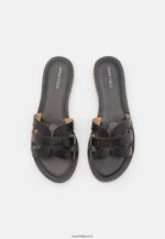femmes mules en cuir noir 006BT1879 Anna Field - Image 6