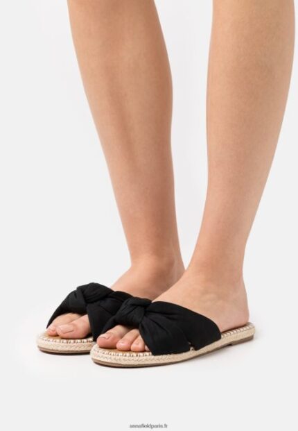 femmes mules noires 006BT1870 Anna Field