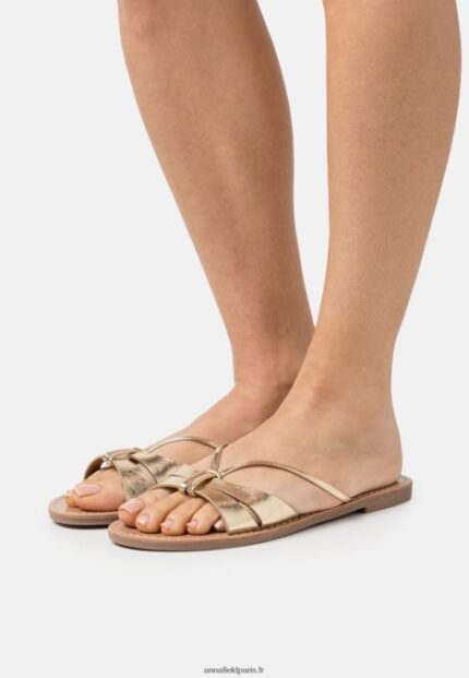 femmes mules or 006BT1880 Anna Field