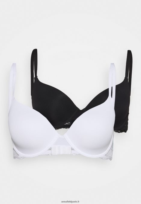 femmes nadine 2pp tshirt soutien gorge t shirt soutien gorge noir 006BT929 Anna Field - Image 6