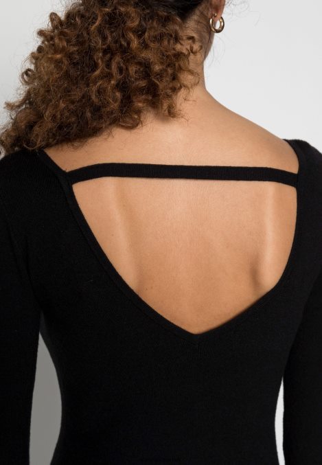 femmes offener rcken bodycon mini robe droite srickkleid noir 006BT193 Anna Field - Image 5