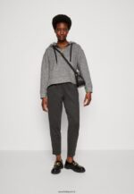 femmes pantalon chiné gris foncé 006BT634 Anna Field - Image 2