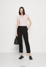 femmes pantalon en mélange de lin noir 006BT611 Anna Field - Image 2