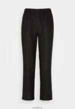 femmes pantalon en mélange de lin noir 006BT611 Anna Field - Image 5