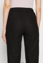 femmes pantalon en mélange de lin noir 006BT611 Anna Field - Image 6