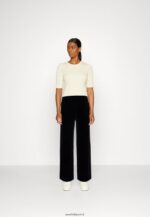 femmes pantalon large en velours pantalon noir 006BT621 Anna Field - Image 2