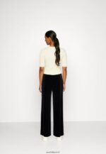 femmes pantalon large en velours pantalon noir 006BT621 Anna Field - Image 3