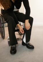 femmes pantalon noir 006BT642 Anna Field